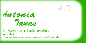 antonia tamas business card