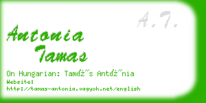 antonia tamas business card